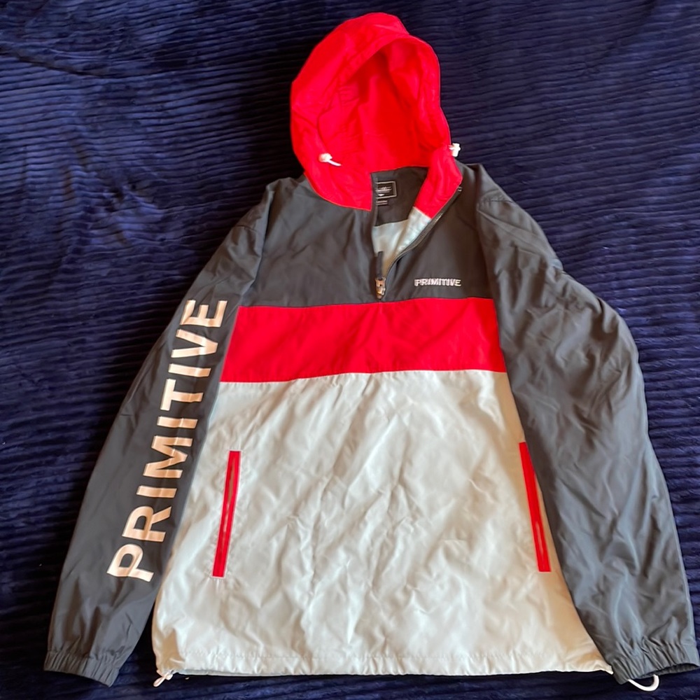 Primitive 3/4 zip rain lightweight jacket